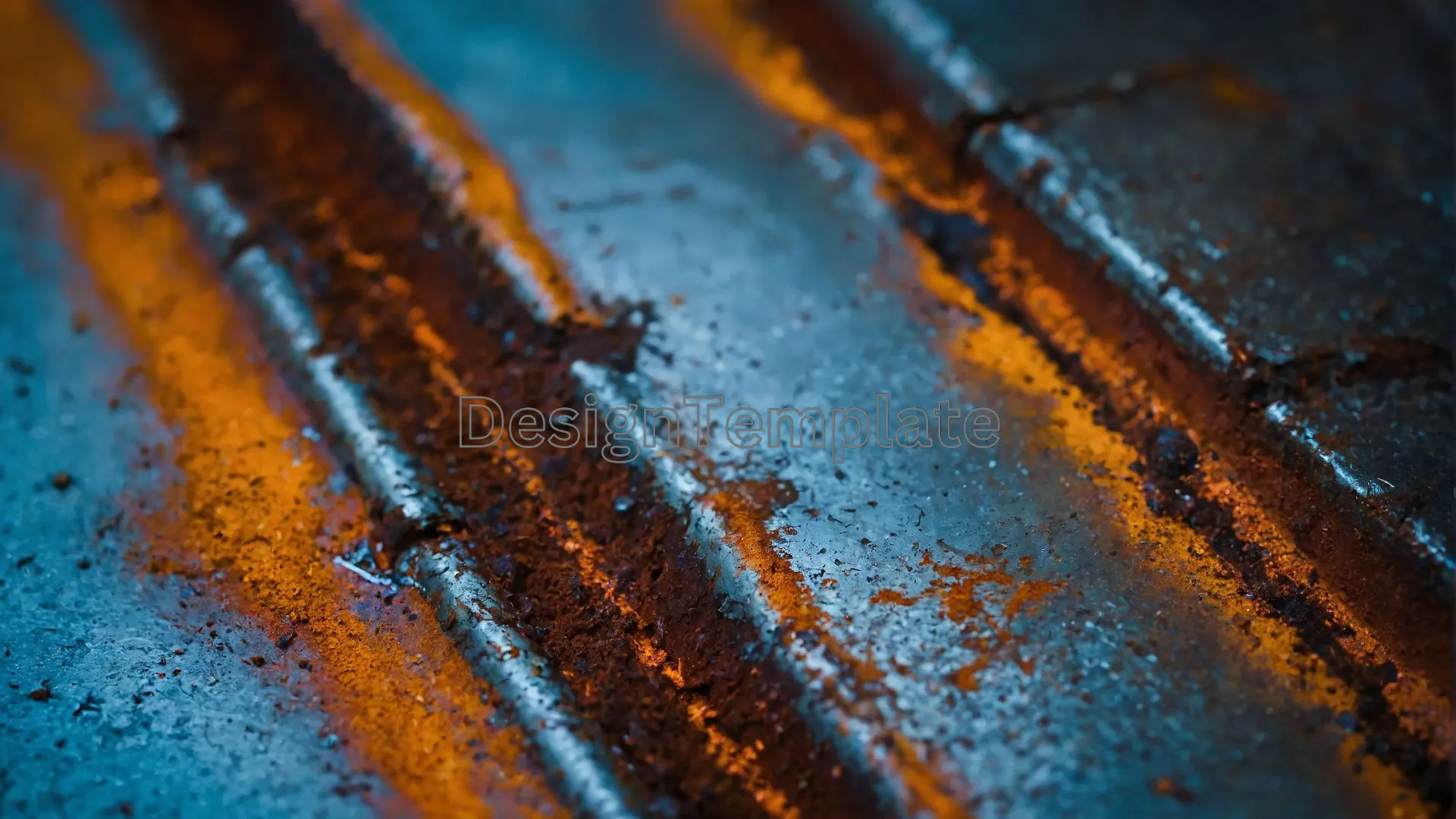 Deep Rust Streaks Vintage Metal Background image